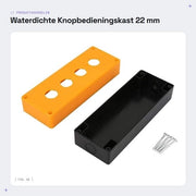 Pomello a controllo idroimpermeabile - 22 mm - ABS resistente al fuoco - Giallo - Componenti per la DIY - Per applicazioni industriali