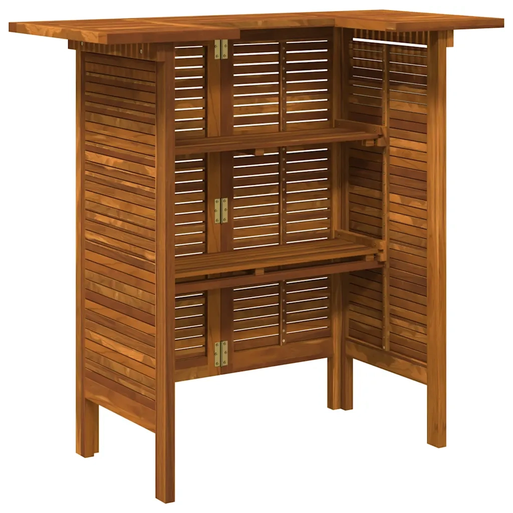 Tavolo da Bar 110x50x105 cm in Legno Massello di Acacia