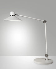 Panarea Lampada da Tavolo LED 10W in Metallo Bianco, Design Moderno con Tecnologia CCT Regolabile, Dimmerabile a Tocco, Ideale per Interni