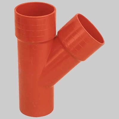 DERIVAZIONE 45  ° PVC   EE ? 200     MADE IN ITALY