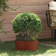 Anello per vaso 5 pz-Set di 5 Supporto per Vaso Marrone 40 x 40 x 20 cm Acciaio CorTen