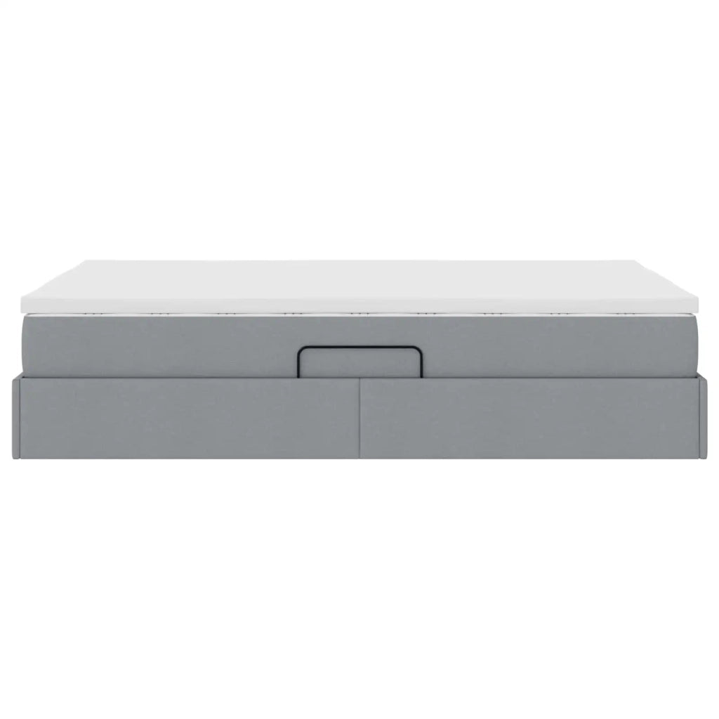 Letto con contenitore e materasso Grigio chiaro 120 x 190 cm 3370212