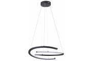 Lampada a sospensione nera Ancor LED 30W Reality Ø50 cm