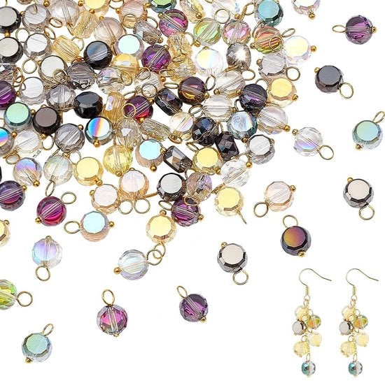 150 Stuks Glazen Kralen Bedels per Sieraden e Decorazione