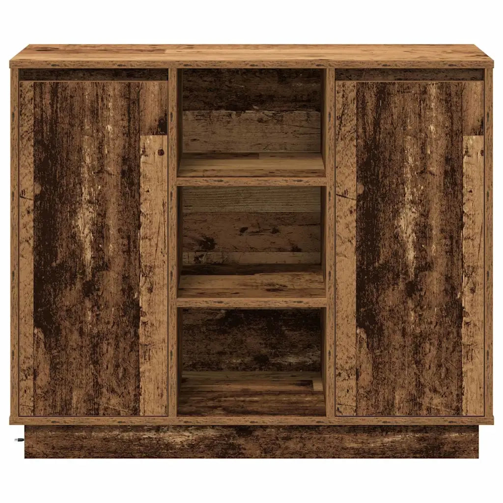 Madia LED Legno vecchio 90 x 32 x 75 cm Legno multistrato 869688