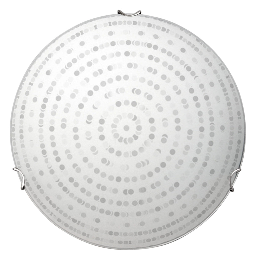 Plafoniera Candellux Circle rotonda vetro cromo 30cm E27