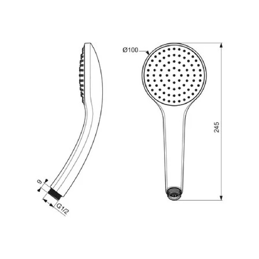 Doccetta monogetto bagno accessori doccia ideal standard