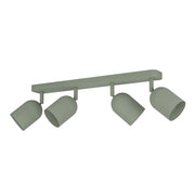Faretti E Spot Moderno Tilston Acciaio Verde 4 Luci E14 Ip20