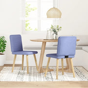 Sedie da Pranzo 2 pz Blu Jeans in Tessuto 4101154