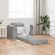 Divano letto Grigio chiaro 98 x 71 x 83 cm Velluto 4106666