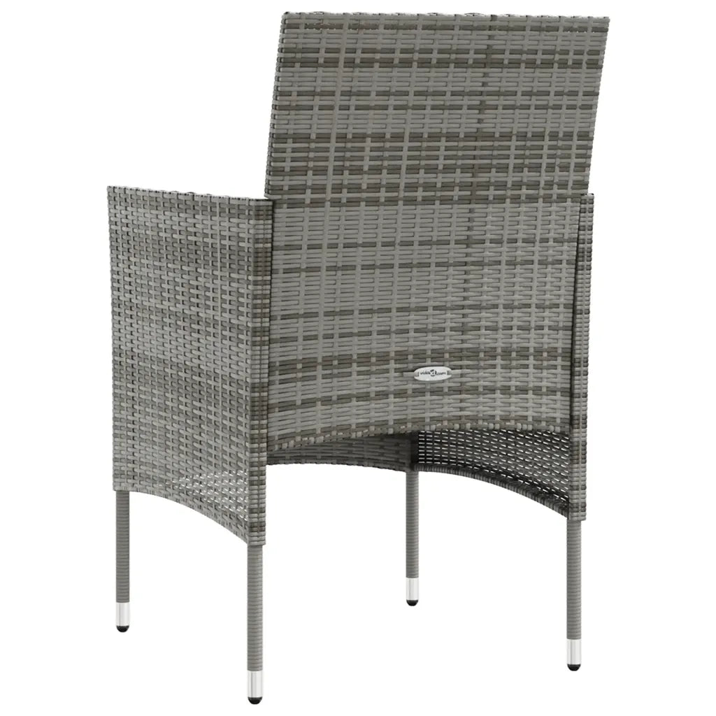 Set Divani da Giardino 16 pz con Cuscini in Polyrattan Grigio 3095960