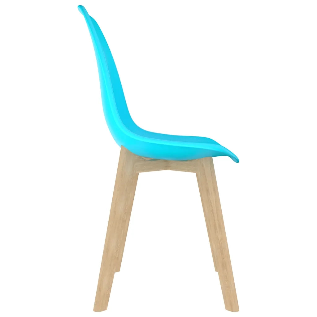 Sedie da Pranzo 2 pz Blu in Plastica 289125
