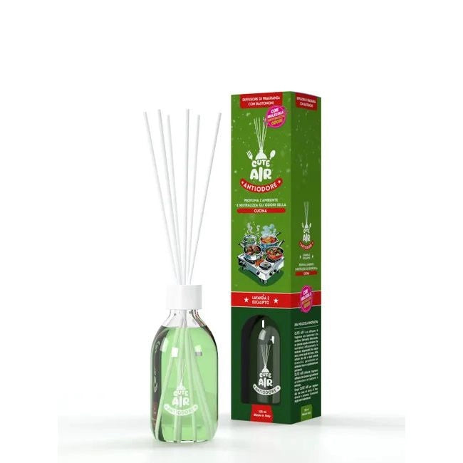 DIFFUSORE ANTIODORE CUCINA LAVANDA E EUCALIPTO 125 ML CUTE AIR GEA PRO