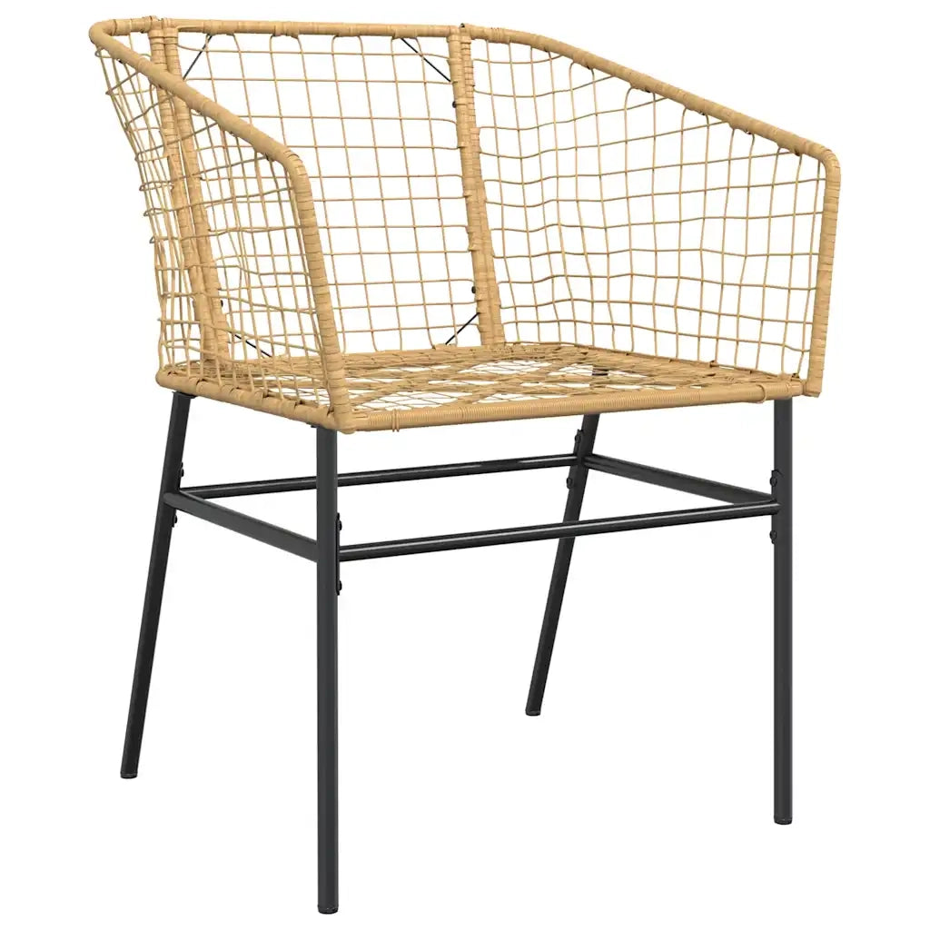 Set da Pranzo da Giardino 5pz Polyrattan Vetro 3334591