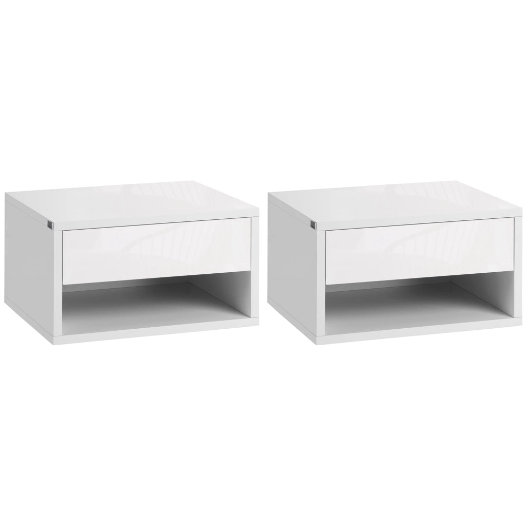 Comodino ¨C zephmum ¨C bianco 37x32x21 cm