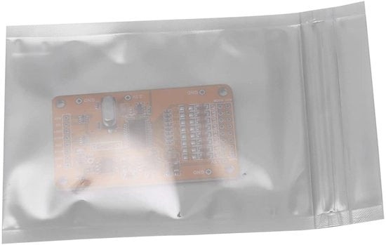 Borse di Stoccaggio Antistatiche - Rinnovabili - 8x12 cm - Impermeabili - Protezione per la Stoccaggio - Adatte per Piccoli Oggetti - Translucide