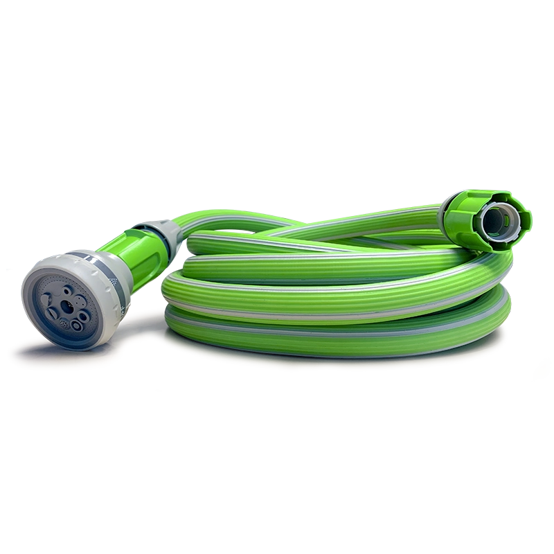 Idroeasy, Tubo Acqua Estensibile da Giardino 30 Metri, Diametro 5/8", Tubo Irrigazione Estendibile x3 Volte, Anti Nodo e Anti Torsione, Atossico, Leggero, Salvaspazio e Riciclabile, Made in Italy