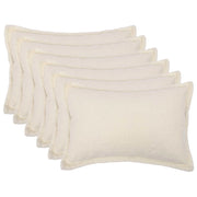 Federa 6 pcs HOUTEN Crema 50 x 75 cm Bouclé 919830