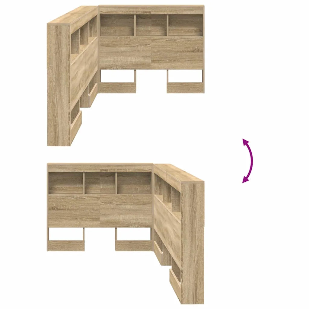 Testata contenitore Rovere Sonoma 90 cm Legno multistrato 3335455