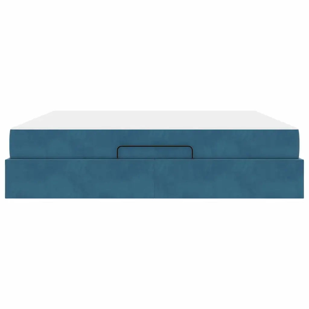 Struttura letto con materasso 2 pcs Blu Velluto 3399580
