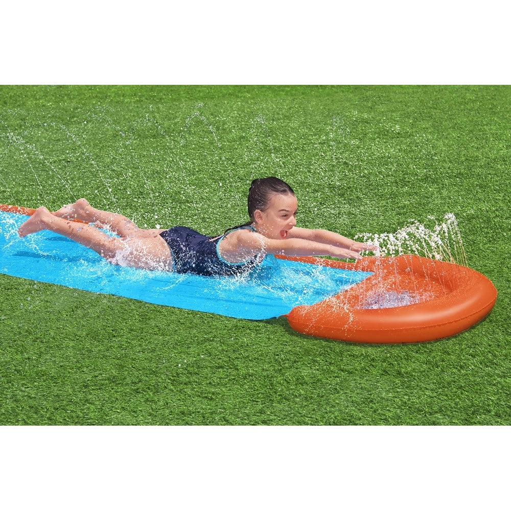 Trade Shop - Scivolo Acquatico Singolo Con Spruzzi Per 1 Persona 488 X 82 Cm Estate Giardino 52326 -
