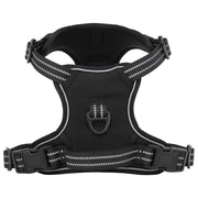 Pettorina per cani con strisce riflettenti regolabili taglia L Nero 02_0042308