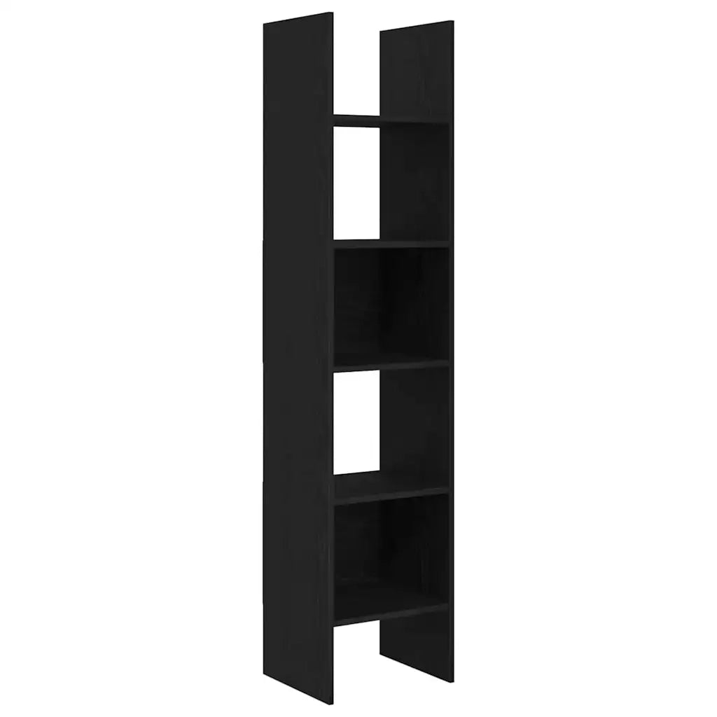 Armadio per Libri 5 livelli 40 x 35 x 180 cm Rovere Nero 875020