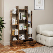 Libreria Industriale con Cassetti e Ripiani ¨C Xylo ¨C Marrone Rustico
