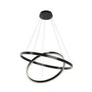 Maytoni Sospensione Moderna Rim 1 luce LED integrato nero metallo
