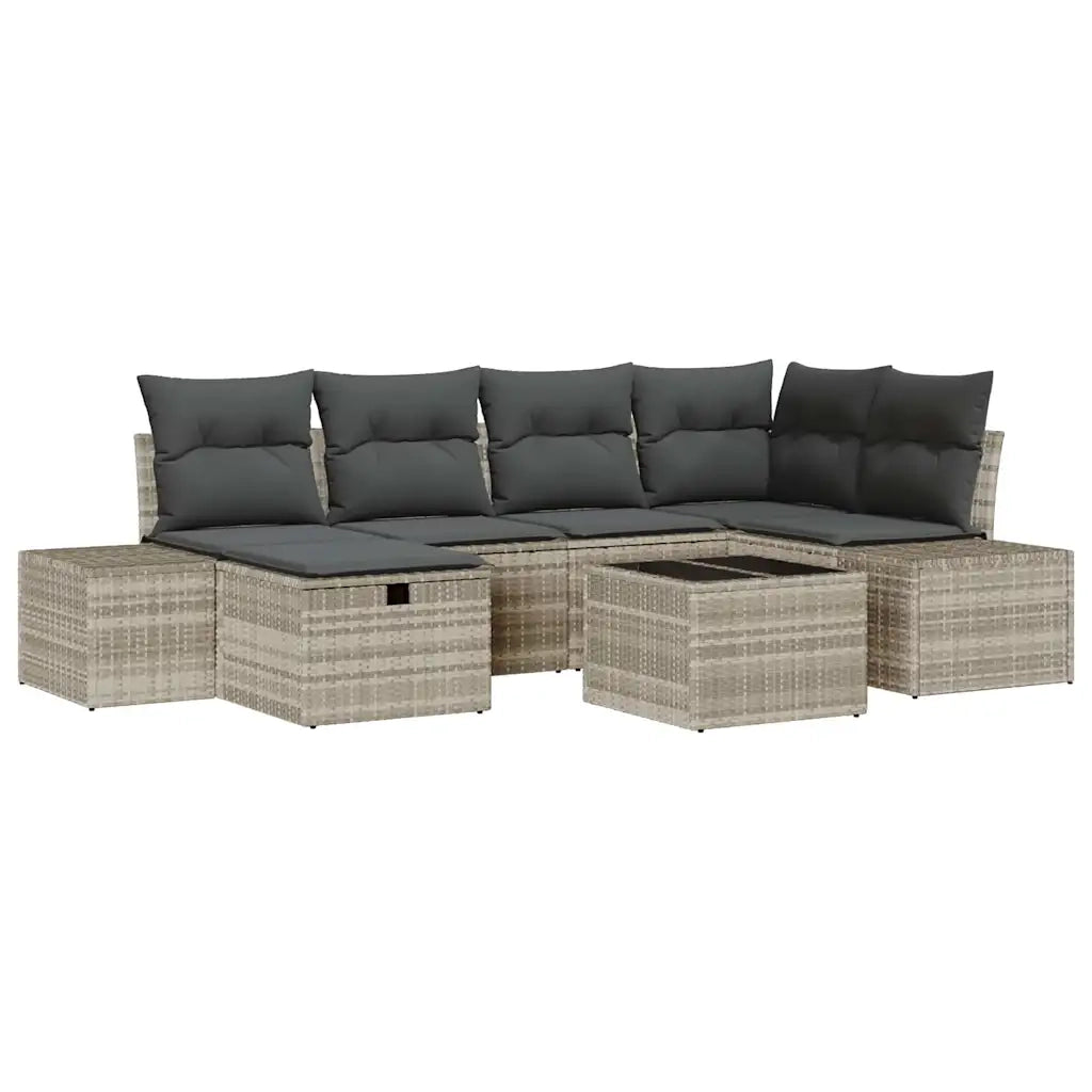 Set di divani con cuscino 6 pcs polyrattan 3360723