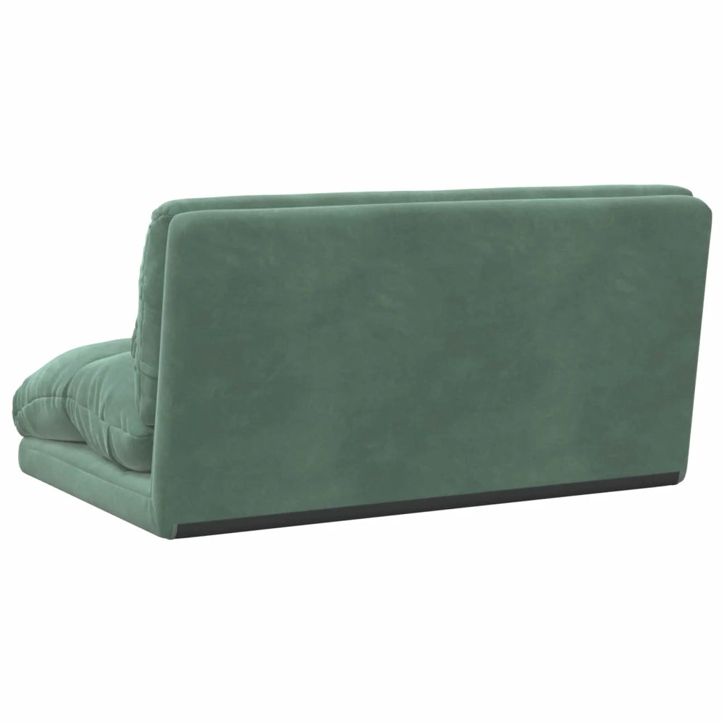 Sedia da Pavimento Verde Mare 110 x 82 x 55 cm Velluto 42028218