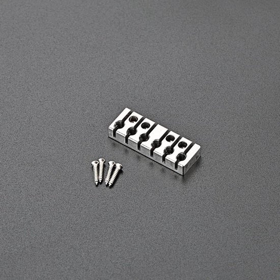 Blocco Nut per Chitarra Senza Manico 42mm - Duraturo - Pezzo di Ricambio - Adatto per Chitarra Senza Manico a 6 Corde - Lega di Alta Qualità -