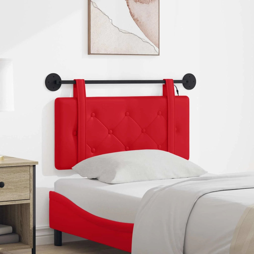 Testiera sospesa Con luce LED Rosso Similpelle 3424075