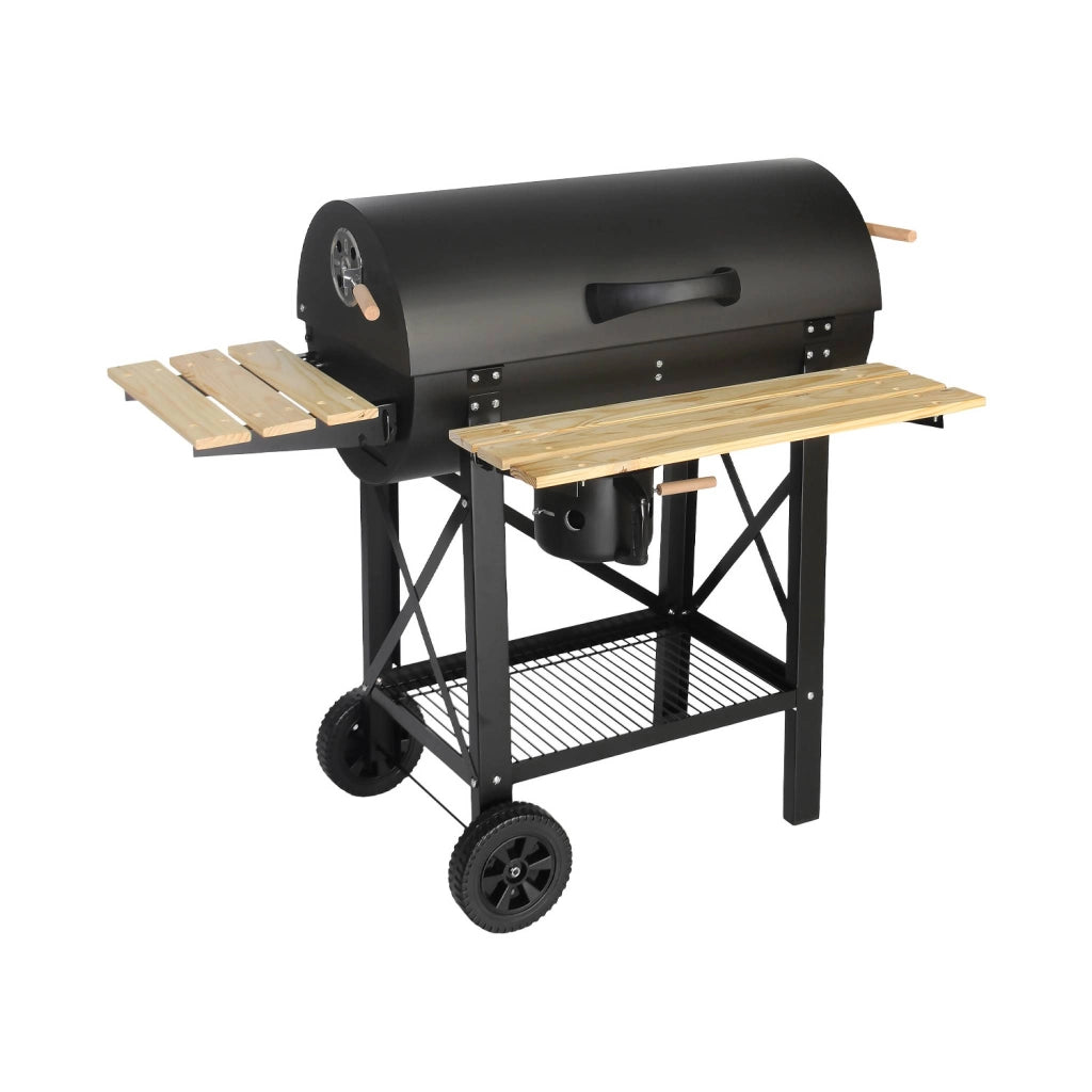 Barbecue a carbonella grill + affumicatore, nero