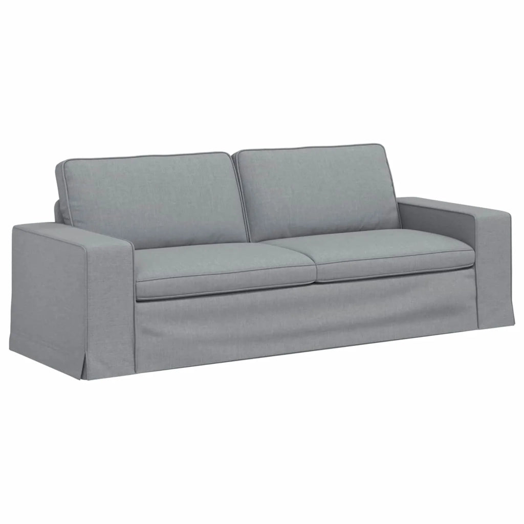 Set di divani 2 pcs Grigio chiaro 222 x 80 x 82 cm Tessuto 3407588