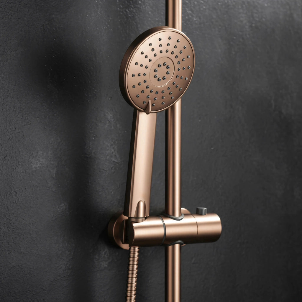 Set Doccia Rea Luis Brush Copper