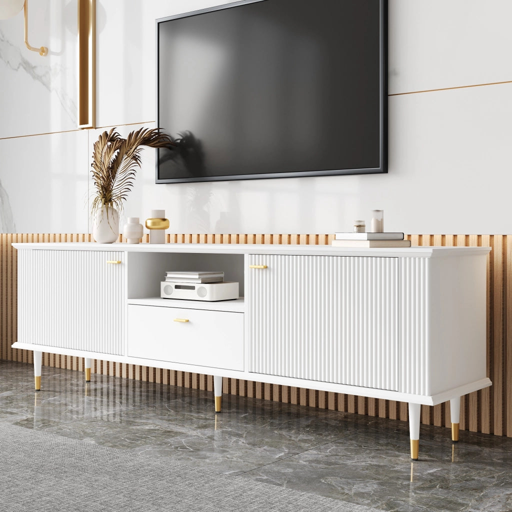 TV-Schrank bianco in MDF lunghezza 170 cm