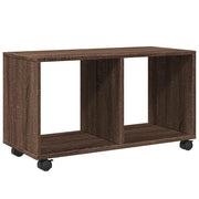 Mobiletto con Ruote Rovere Marrone 72x33x42,5 cm in Truciolato CFW3241312