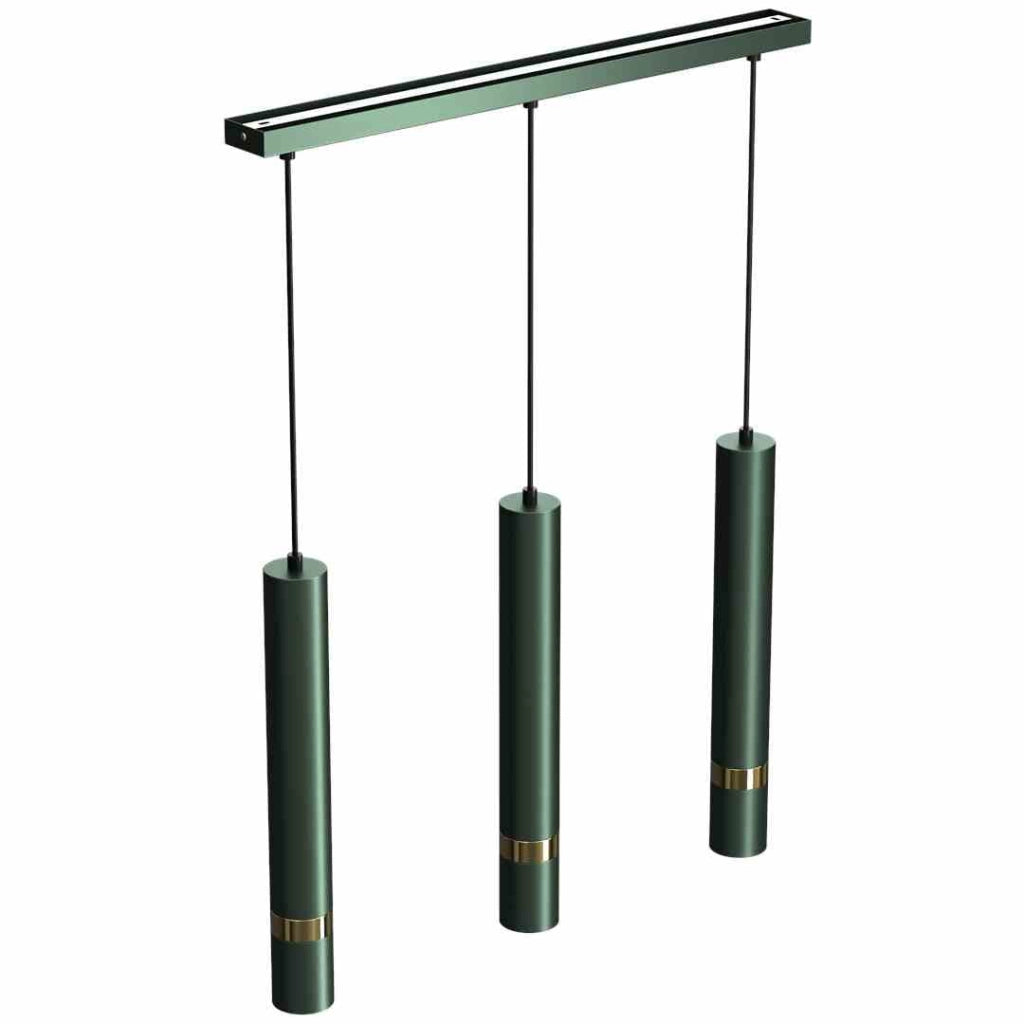 Lampada a sospensione Milagro Joker 3xGU10 verde oro
