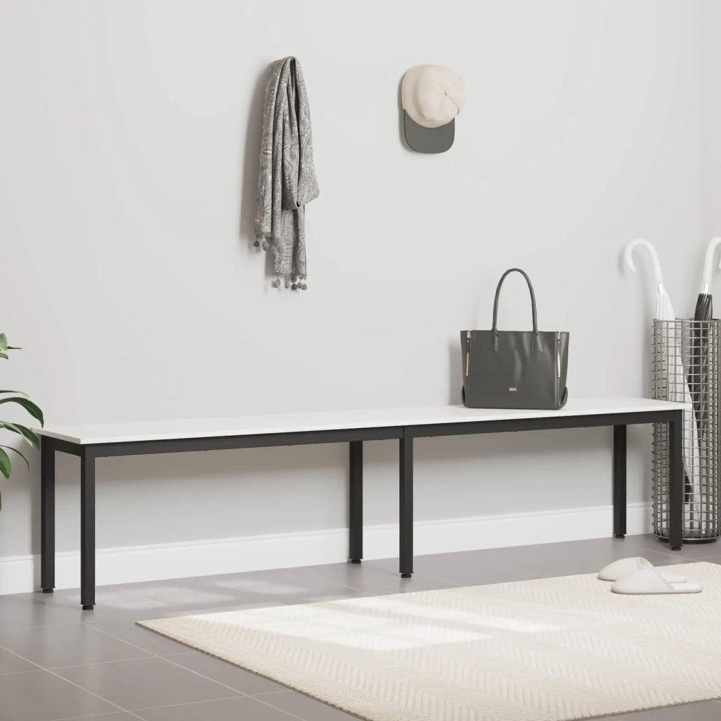 panchina Bianco 200 x 35 x 45 cm Pino massello 892778