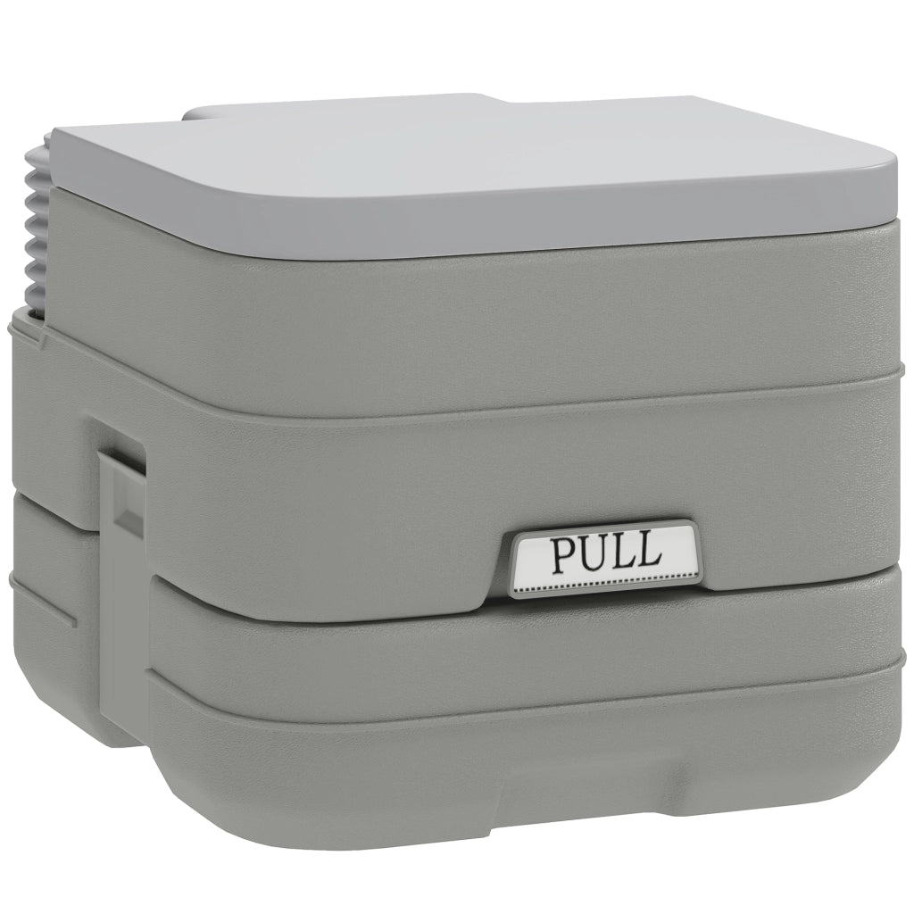 WC Portatile con Doppio Serbatoio ¨C Minimal ¨C 36x42x30 cm Grigio