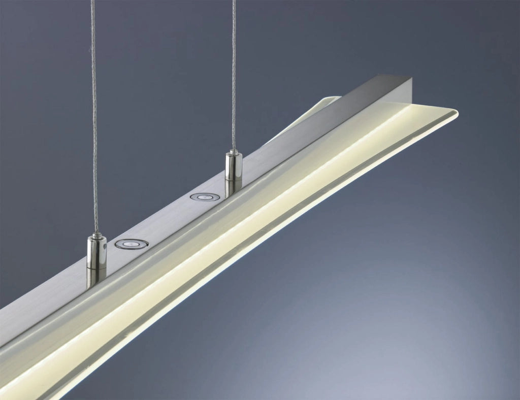 Lampada a sospensione LED RL Smash cromata 100 cm
