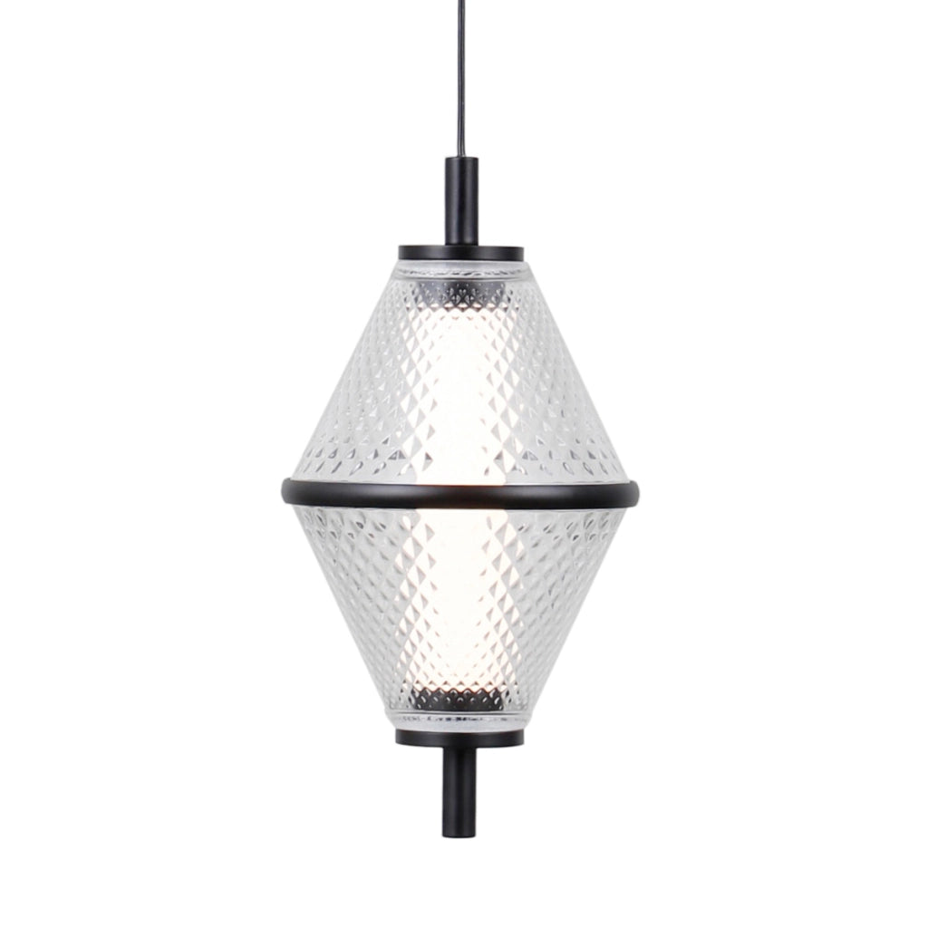 Lampada sospensione Italux Fuente nera LED15W 3 luci