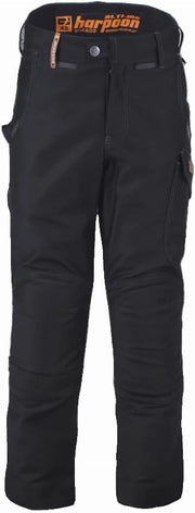SCHE0228 - Pantaloni Harpoon Alti Moleskine BOSSER-Nero-Taglia 40-11280-003