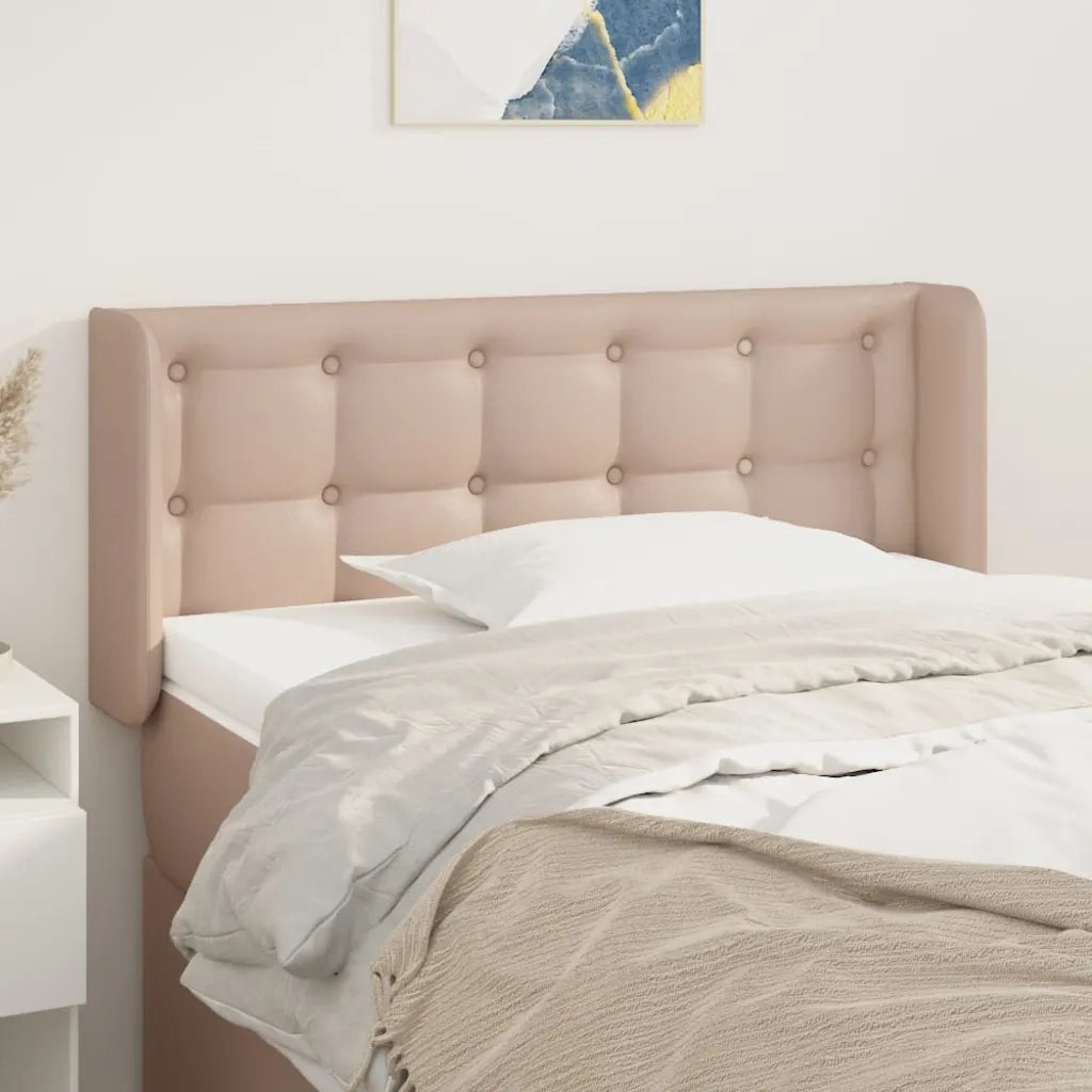 Testiera | Testata ad Orecchio Cappuccino 103x16x78/88 cm in Similpelle