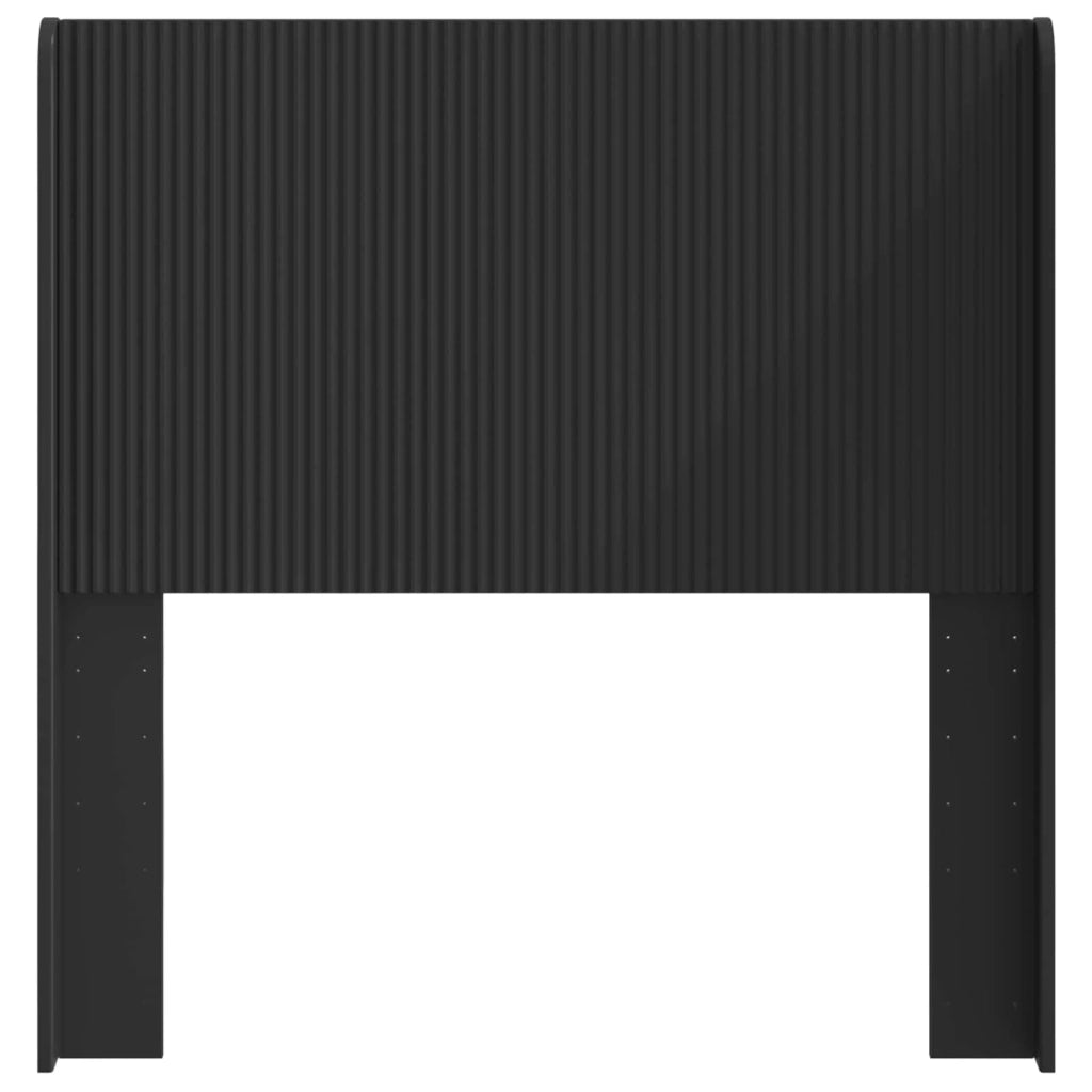 Testiera Letto Nero Legno ingegnerizzato 889636