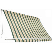 TENDA DA SOLE A CADUTA 3X2,5M VERDE/BIANCO