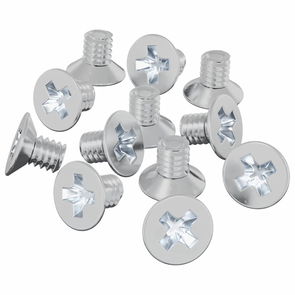 Viti a testa conica 32727 pcs Argento Ferro