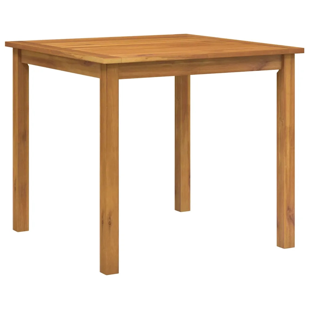 Set da Pranzo per Giardino 5 pcs Nero Legno di Acacia Massello