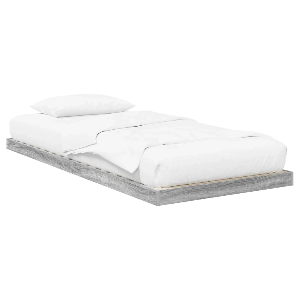 Struttura letto a terra-Giroletto Grigio Sonoma 80 x 200 cm